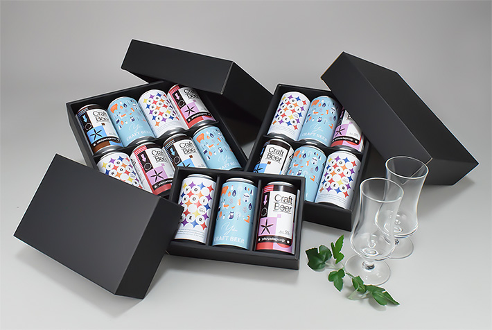 ビール缶ギフトBOX 組立箱タイプ