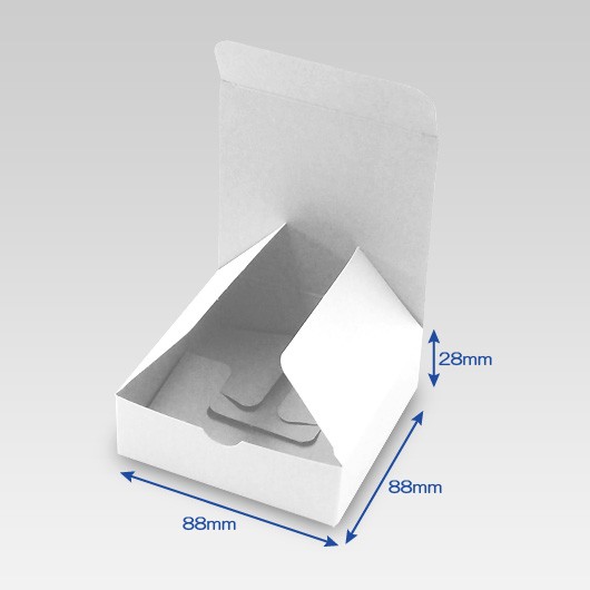 紙 底ロック箱(No.025)【白】