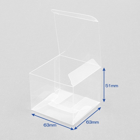 クリアー　底ロック箱（No.015)