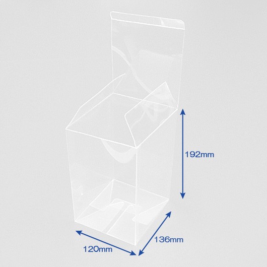 クリアー　底ロック箱（No.025)