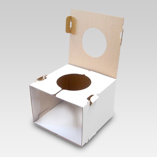 窓付き抽選箱(丸穴タイプ）