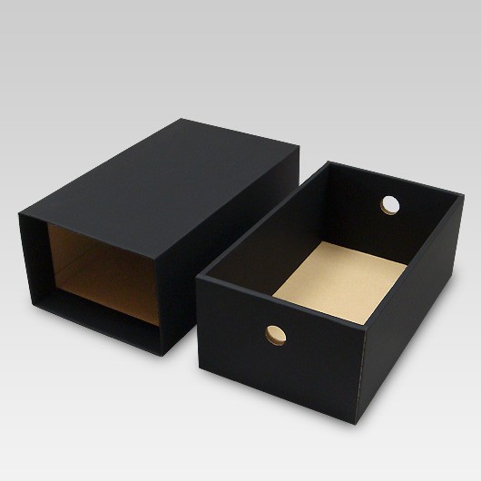 靴箱　引き出しタイプ　大【黒】