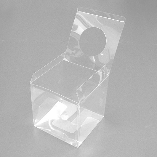 クリア　抽選箱(丸穴タイプ）