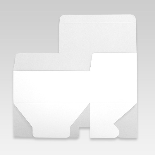 紙　底ロック箱（No.011）【白】