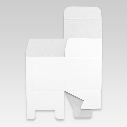 紙　底ロック箱（No.012）【白】