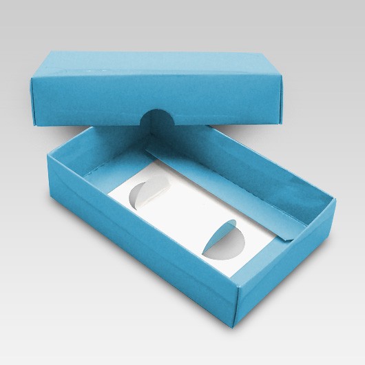 名刺箱　組立タイプ　小【ブルー】