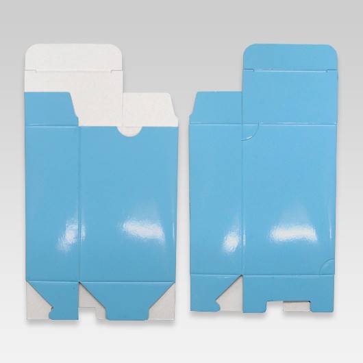 名刺箱　底ロックタイプ　大【ブルー】