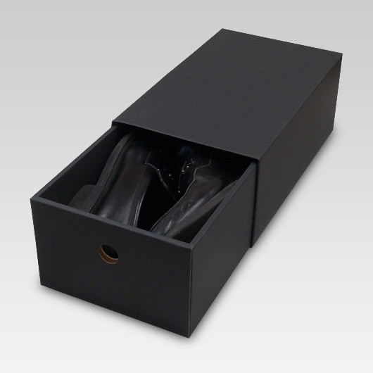 靴箱　引き出しタイプ　大【黒】