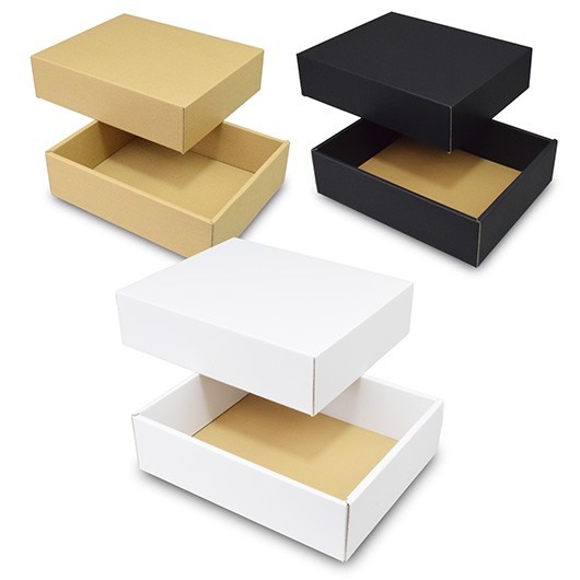 段ボール　組立箱は、身とフタのセットでご購入いただける組立箱です。