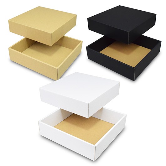 段ボール　組立箱は、身とフタのセットでご購入いただける組立箱です。