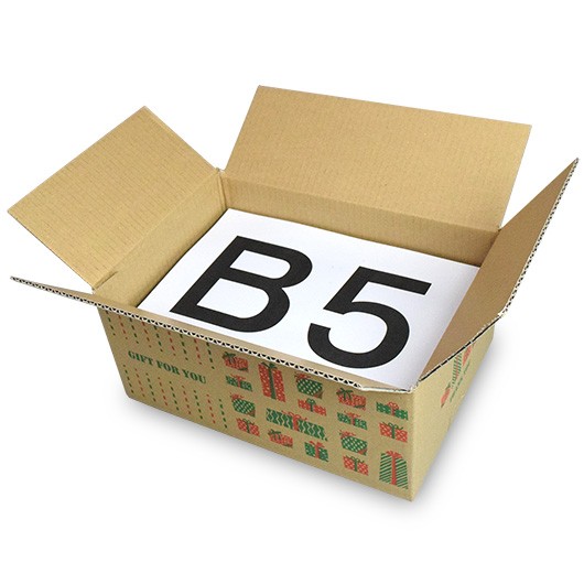 B5サイズ（257×182mm）が入ります。